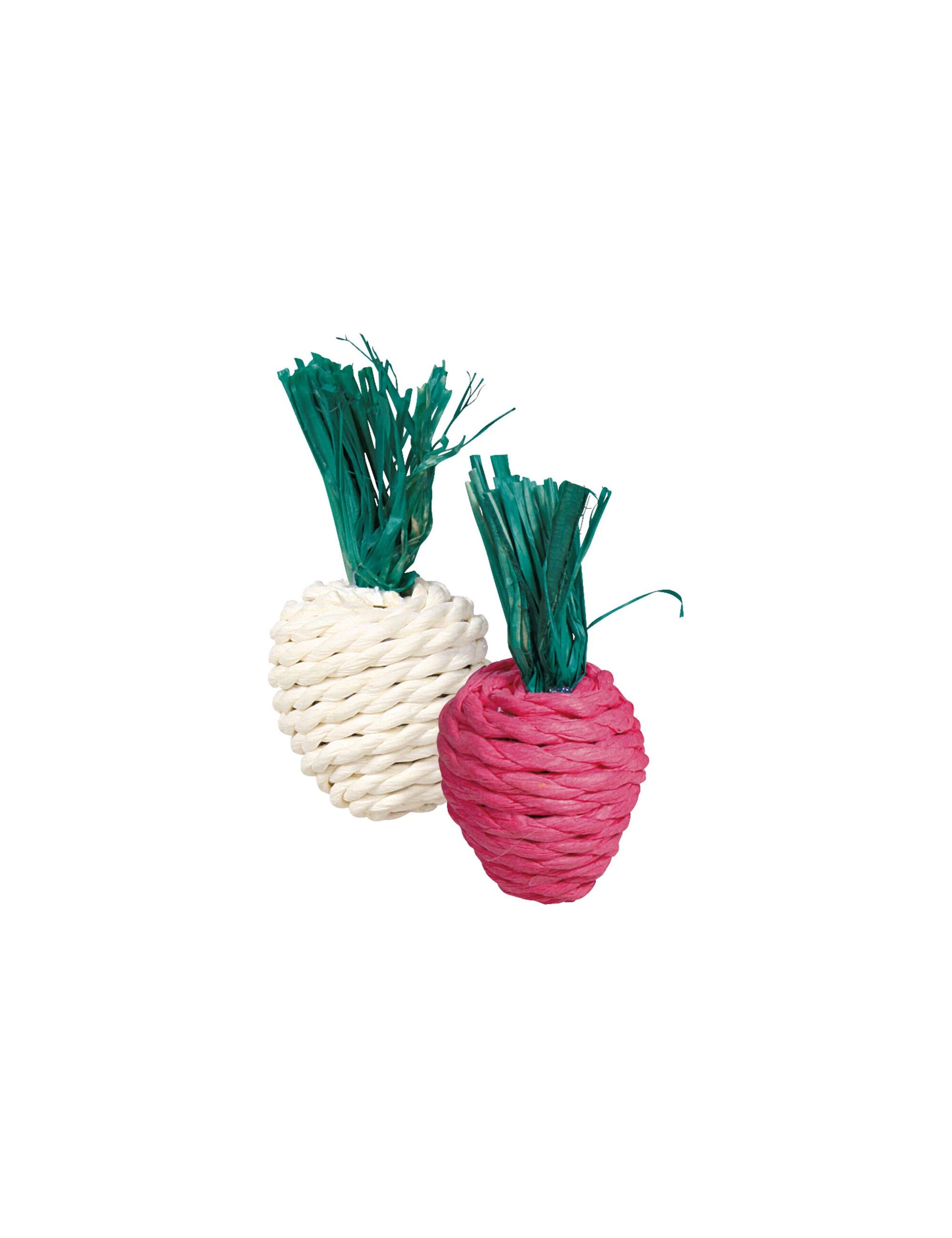 TRIXIE - Conjunto de brinquedos de palha para lanche “Rabanete”