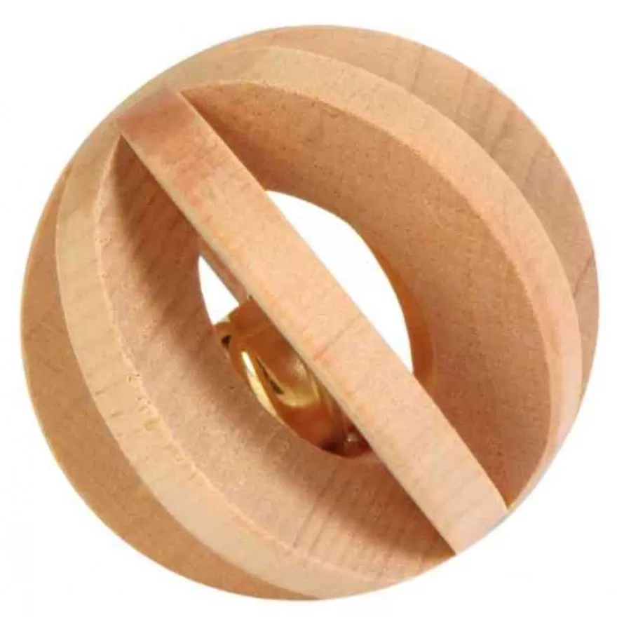 TRIXIE - Wooden Ball with Bell TRIXIE - Wooden Ball with Bell