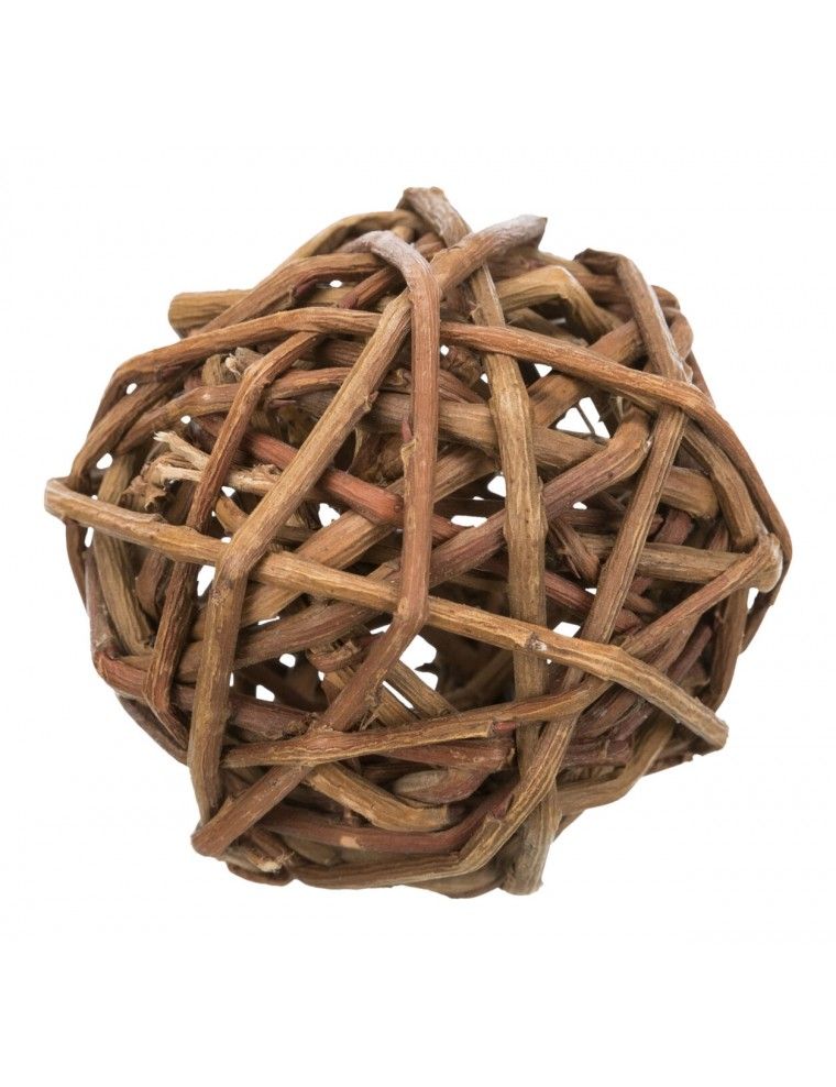 TRIXIE - Wicker Ball with Bell - 3 Sizes to choose from