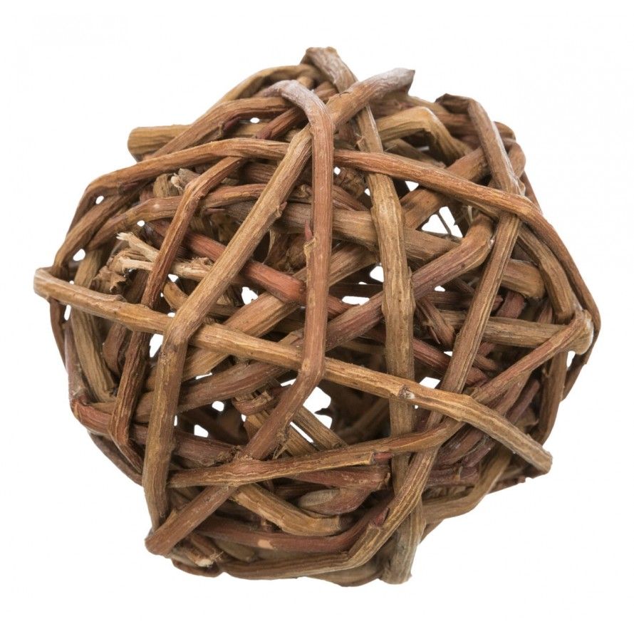 TRIXIE - Wicker Ball with Bell - 3 Sizes to choose from