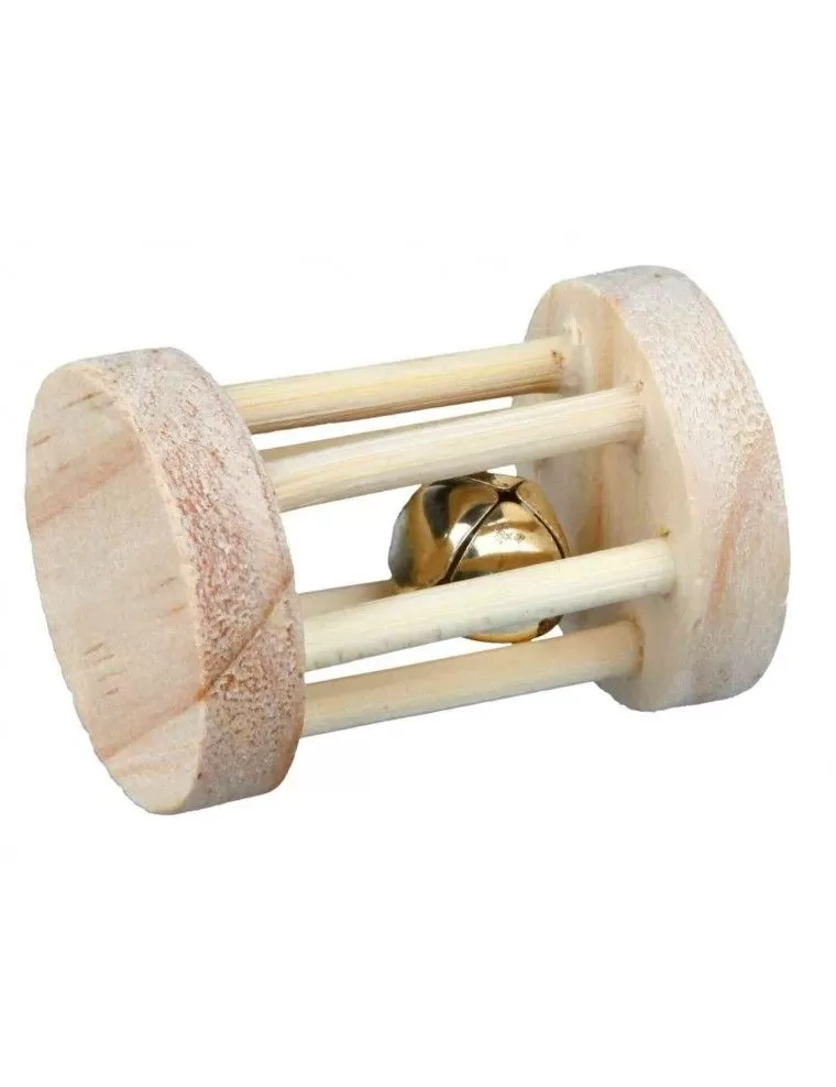 TRIXIE - Wooden roller with bell