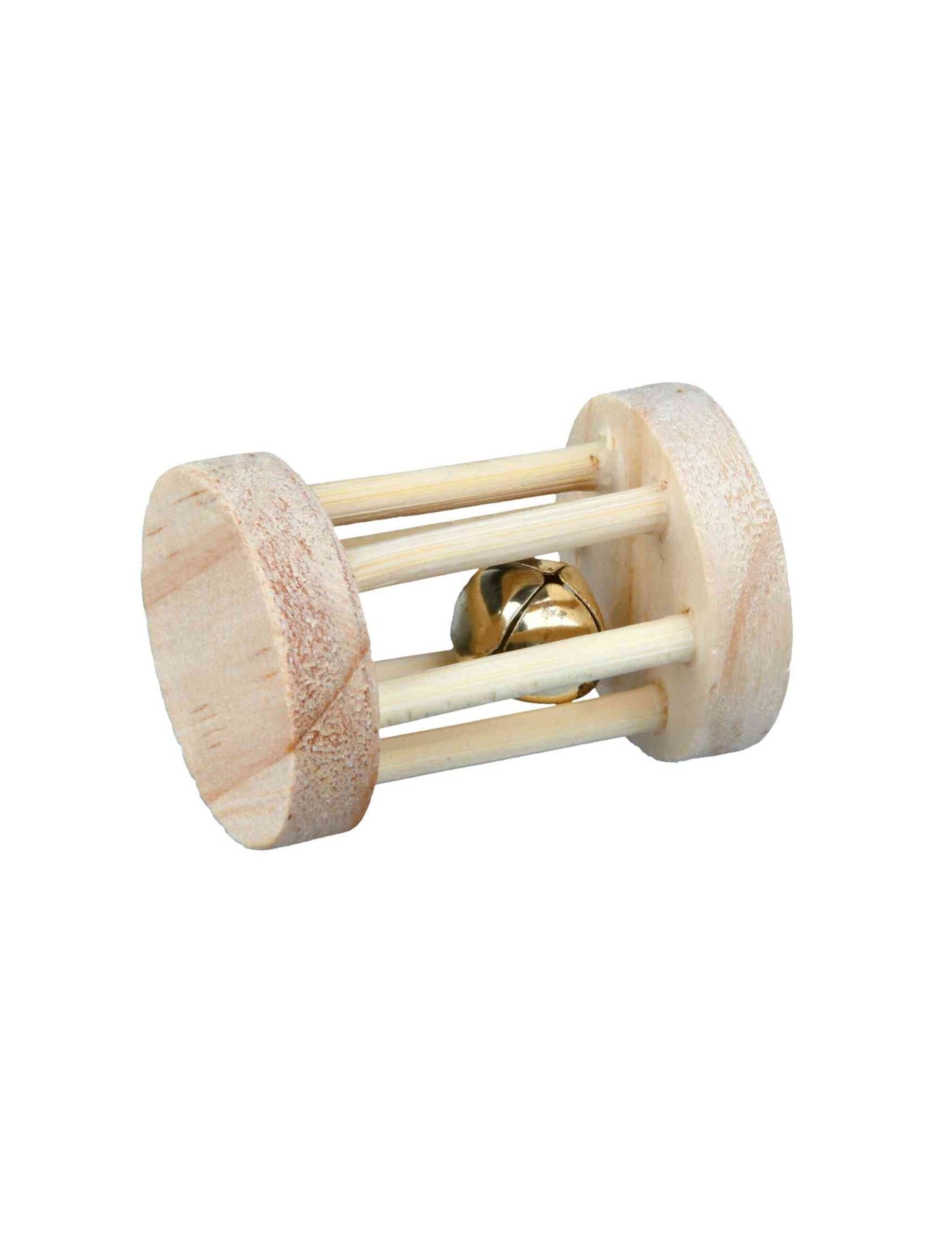 TRIXIE - Rodillo de madera con cascabel