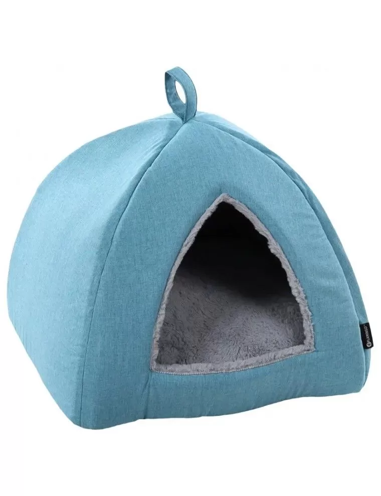 FLAMINGO - Grand Igloo Douillet pour Lapin bleu