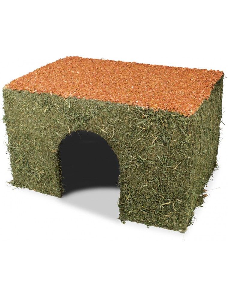 JR FARM - Casetta da fieno con carota per conigli e roditori