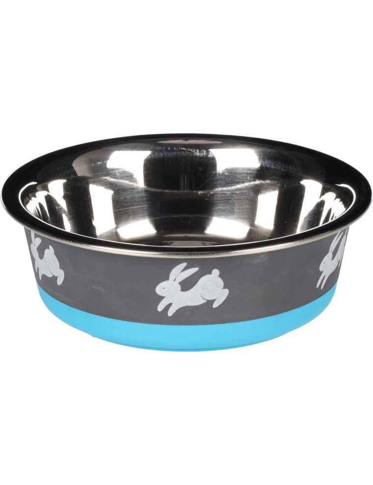 FLAMINGO - Tigela de Aço Inox para Coelhos e Roedores