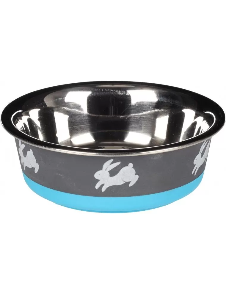 FLAMINGO - Tigela de Aço Inox para Coelhos e Roedores