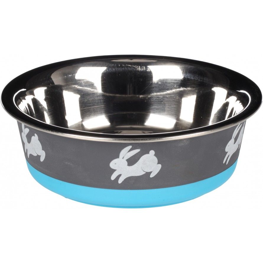 FLAMINGO - Stainless Steel Bowl for Rabbits and Rodents FLAMINGO - Stainless Steel Bowl for Rabbits and Rodents