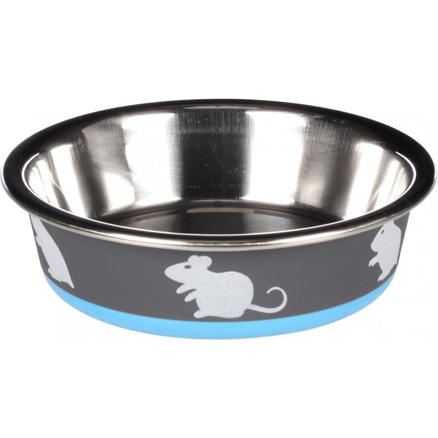 FLAMINGO - Stainless Steel Bowl for Rabbits and Rodents FLAMINGO - Stainless Steel Bowl for Rabbits and Rodents