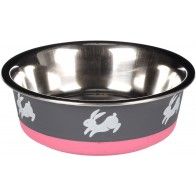 FLAMINGO - Cuenco de acero inoxidable para conejos y roedores FLAMINGO - Cuenco de acero inoxidable para conejos y roedores