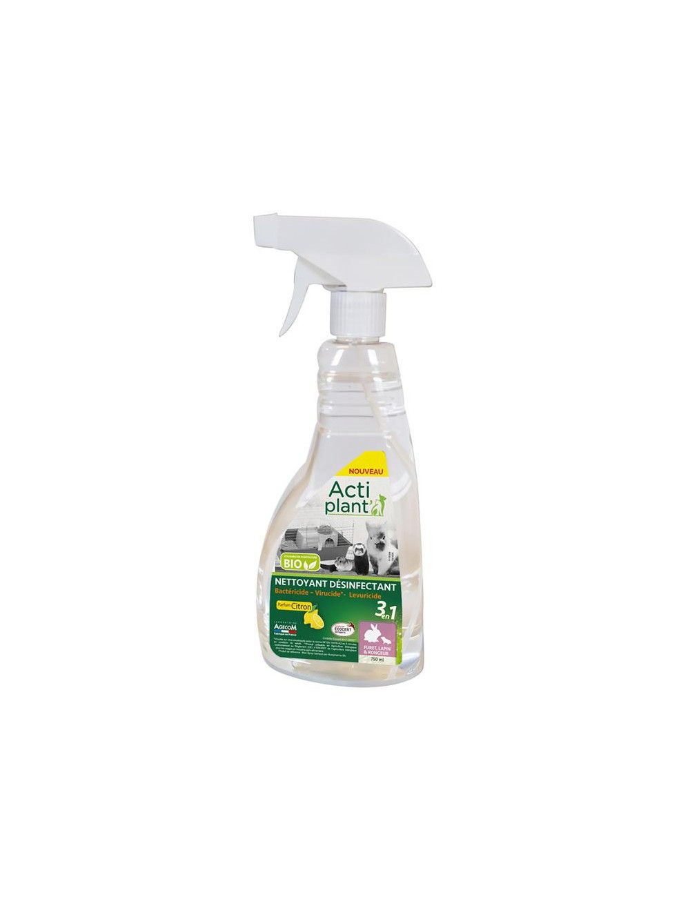 AGECOM - Actiplant' NAC - Spray nettoyant désinfectant NAC