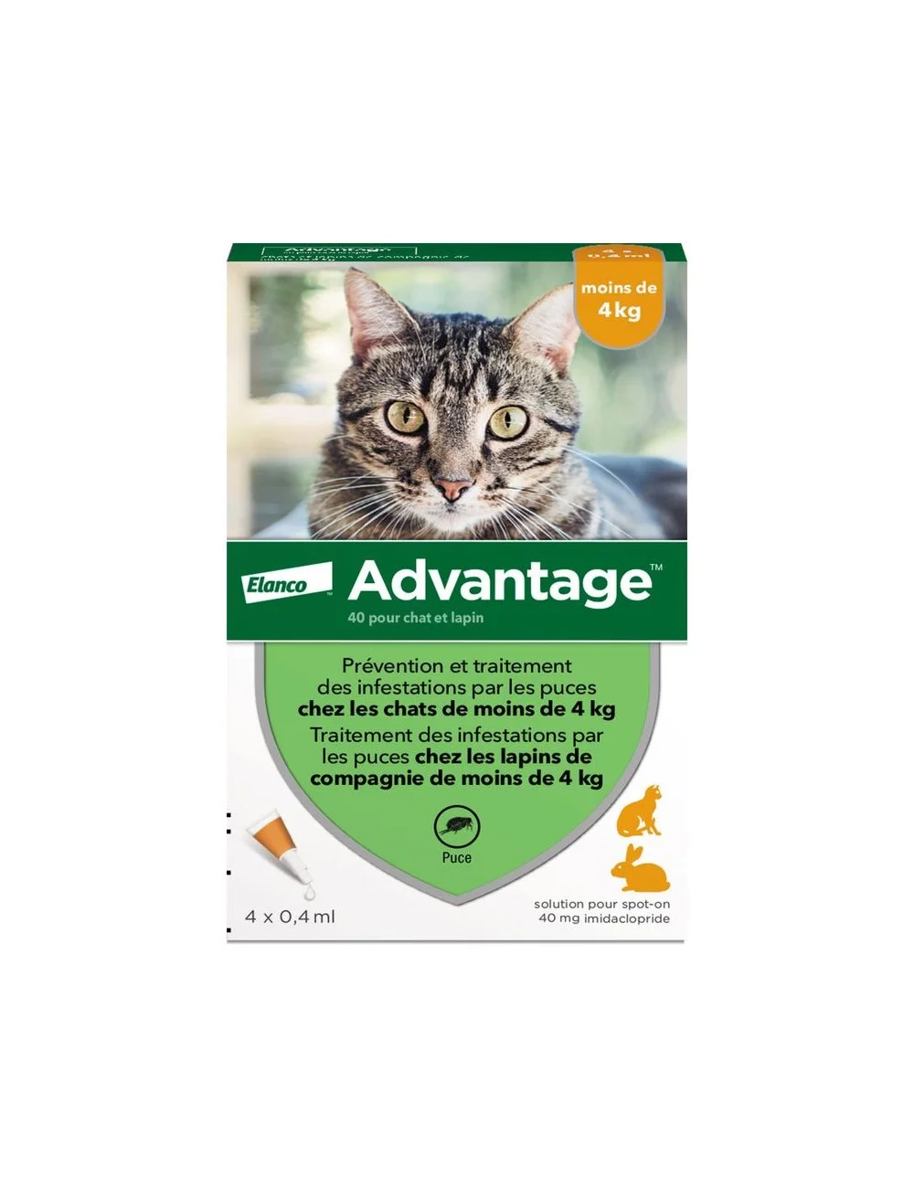 ELANCO - Advantage 40 pour chat et lapin - de 4 kg ELANCO - Advantage 40 pour chat et lapin - de 4 kg