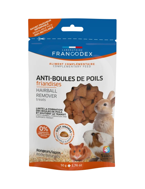FRANCODEX - Friandises Anti-Boules de Poils FRANCODEX - Friandises Anti-Boules de Poils