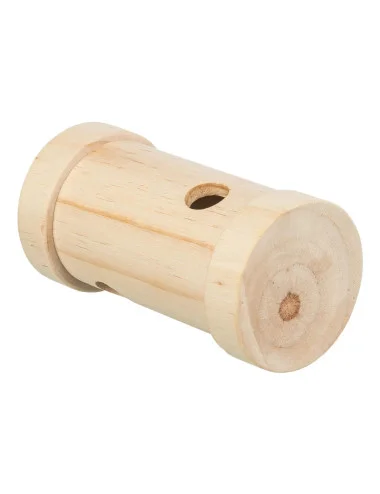 TRIXIE - Snack Roll – Rollo de madera, dispensador de golosinas