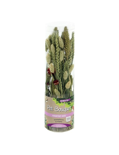 ESVE Pet Bouquet Habitat Mix – Herbes & fleurs pour lapins et rongeurs – 60 g