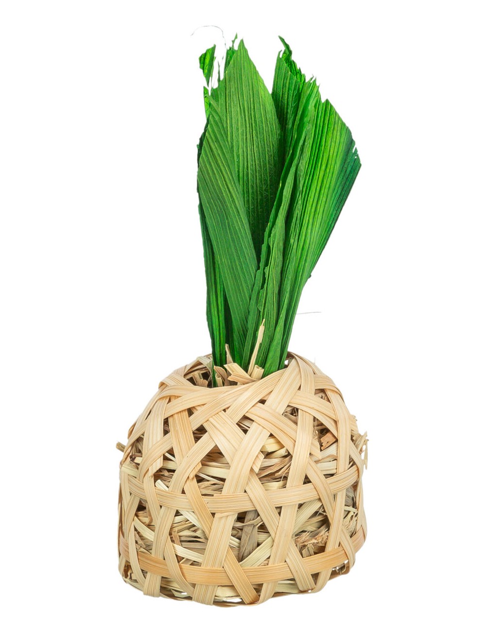 TRIXIE – Jouet naturel en bambou et foin pour Lapin & Rongeur – 14 cm