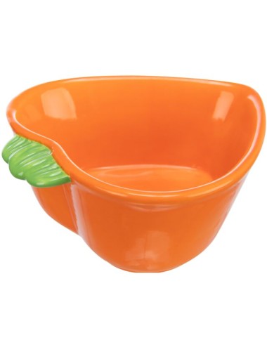 TRIXIE – Gamelle en céramique Carotte 180 ml pour Lapin & Rongeur – 12×11 cm