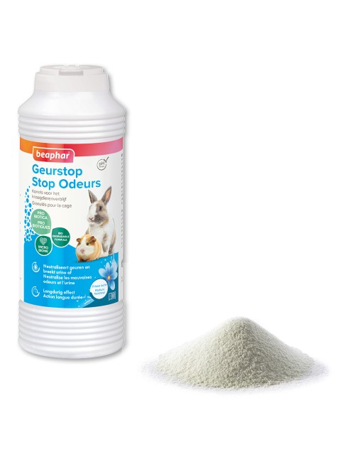 BEAPHAR – Stop Odeurs Cage & Litière Lapin et Rongeurs – 600 g