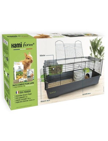 HAMIFORM – Cage équipée Essentiel 100 pour Lapin Nain, Toy