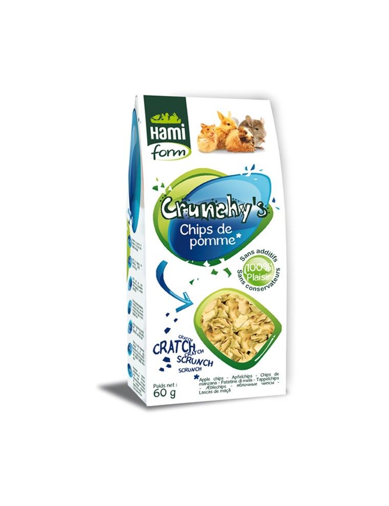 HAMIFORM - Crunchy's - Chips di Mela per Roditori