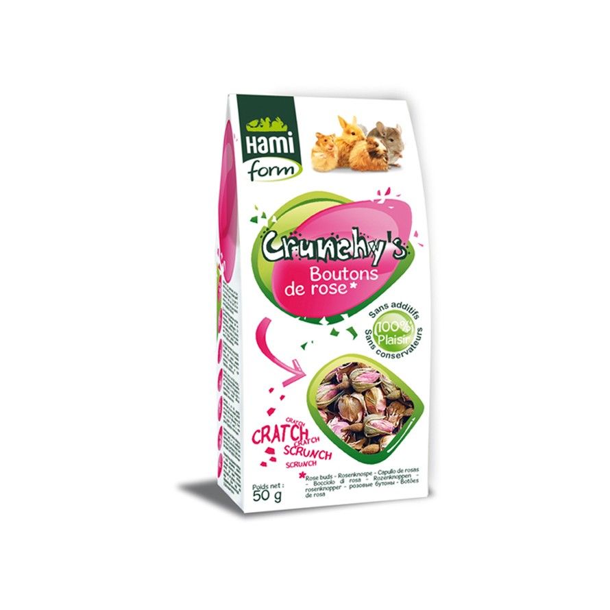 HAMIFORM - Crunchy's - Capullos de rosa para roedores