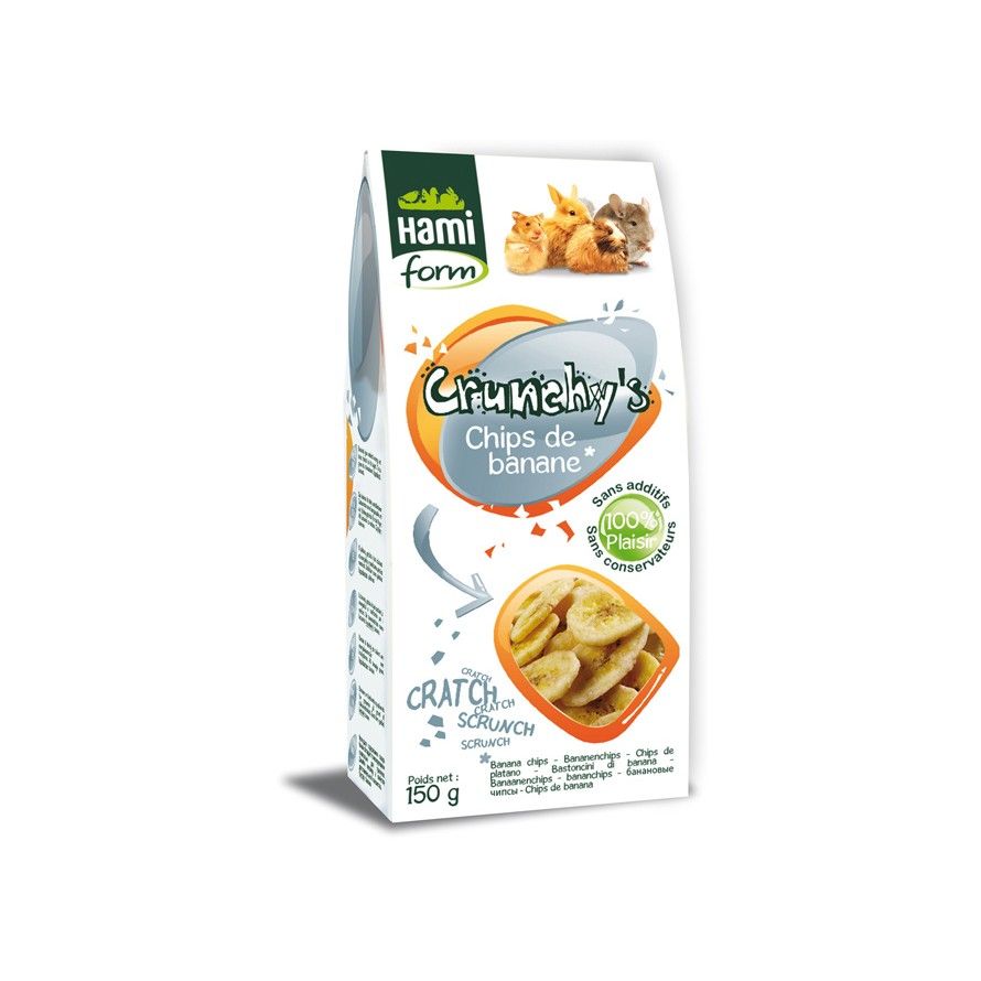 HAMIFORM - Crunchy's - Bananenchips für Nagetiere