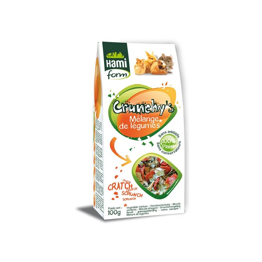 HAMIFORM - Crunchy's - Mezcla de verduras para roedores