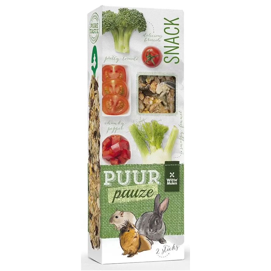 WITTE MOLEN - Puur Pauze Sticks de brócolis e tomate WITTE MOLEN - Puur Pauze Sticks de brócolis e tomate