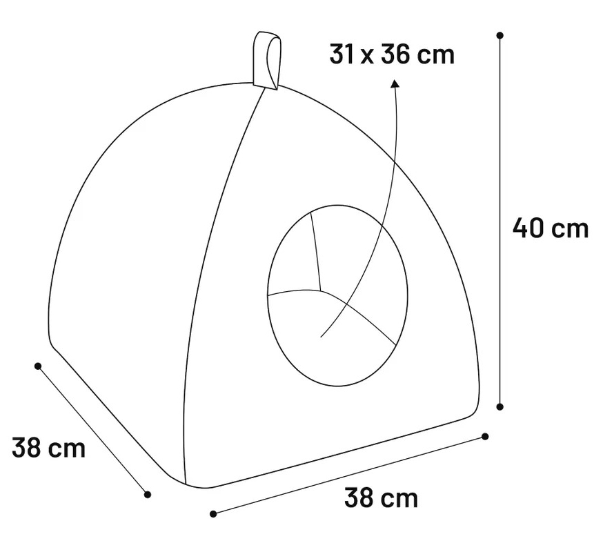 FLAMINGO - Large Cozy Igloo for Rabbit