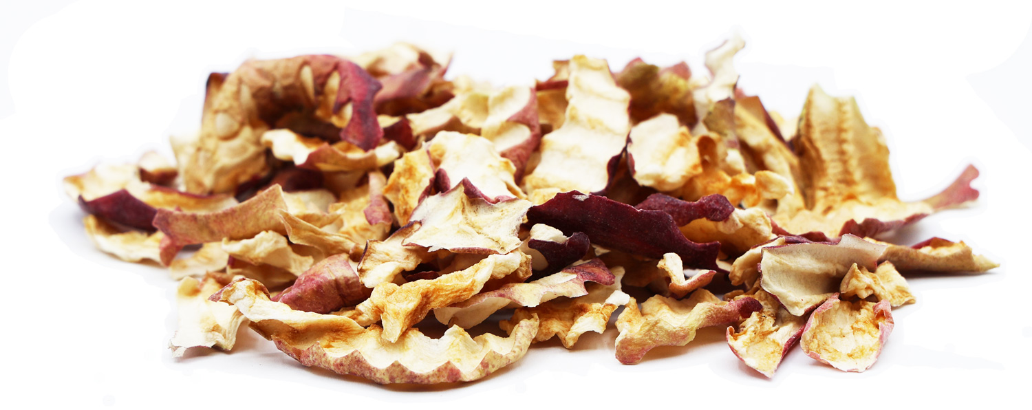 Apfelchips für Kaninchen und Nagetiere