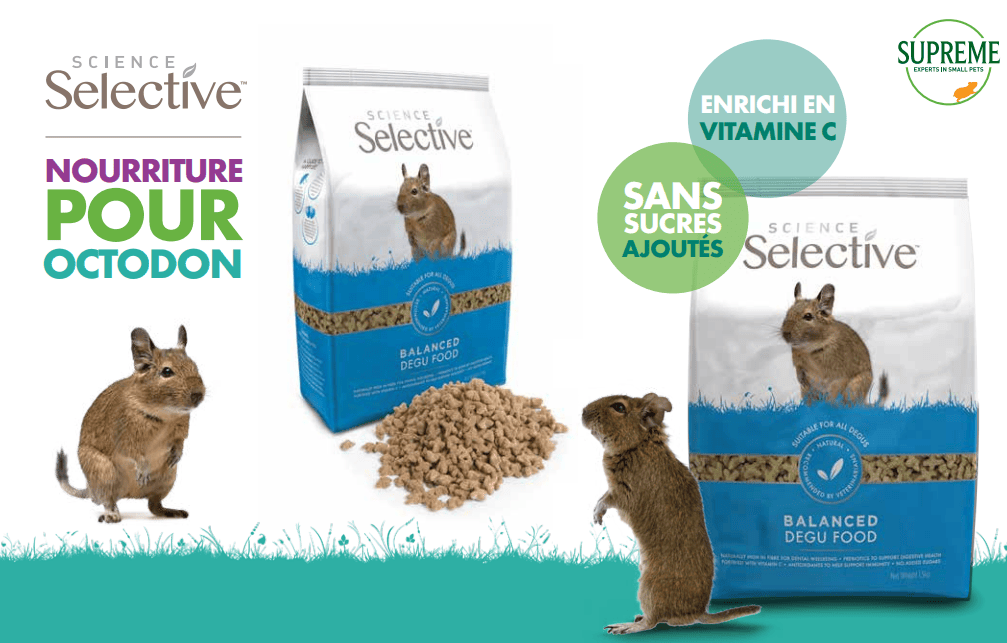 Les avantages de l'aliment SCIENCE SELECTIVE - Degu ou Octodon